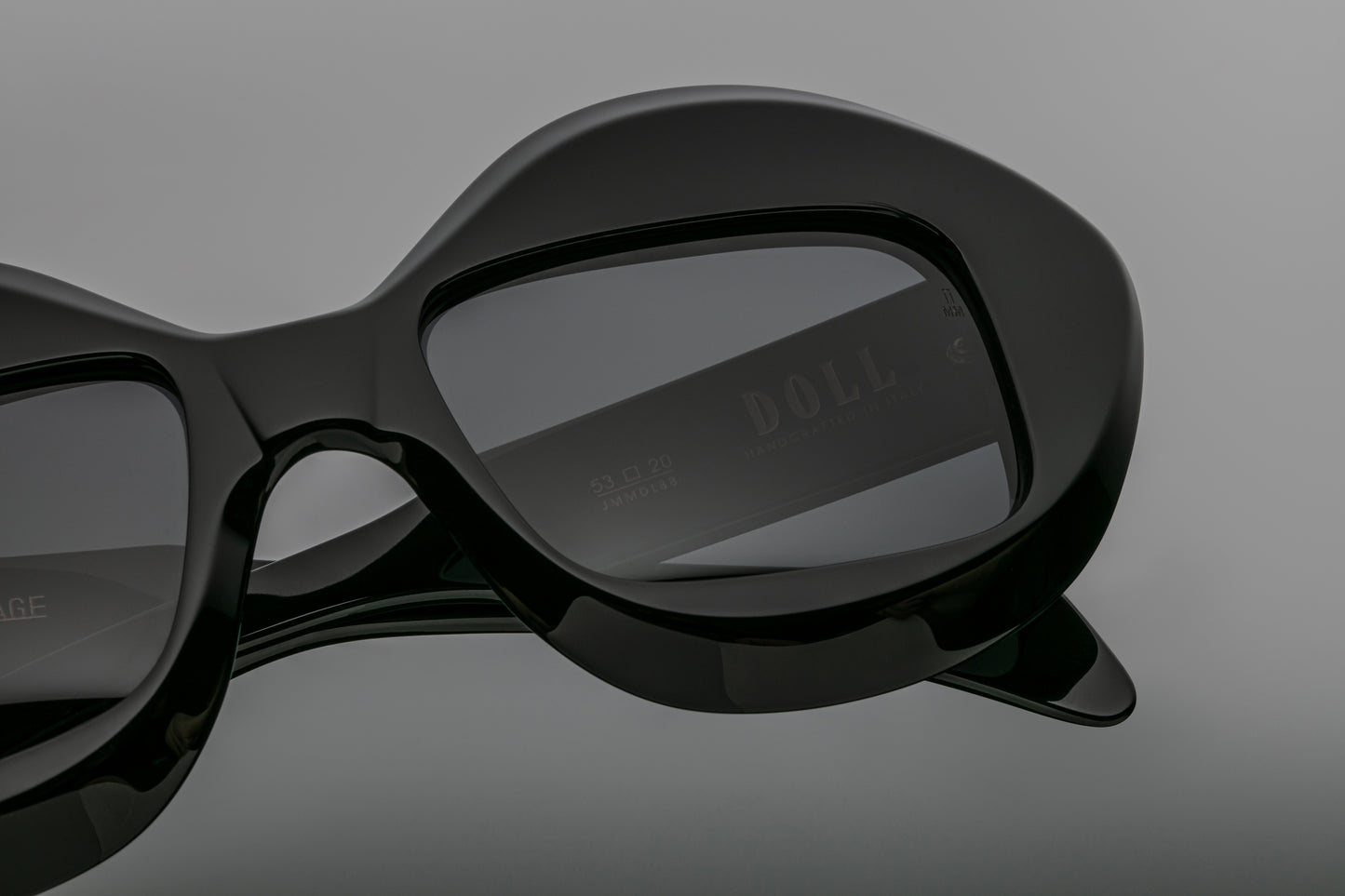 Jacques Marie Mage Doll sunglasses in a round plastic frame with futuristic accents